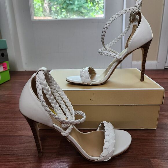 Michael Michael Kors White Astrid Wrapped Sandal 9.5 NIB - Picture 4 of 12
